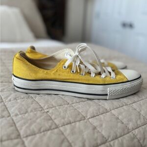 Converse Yellow and White Women's Shoes